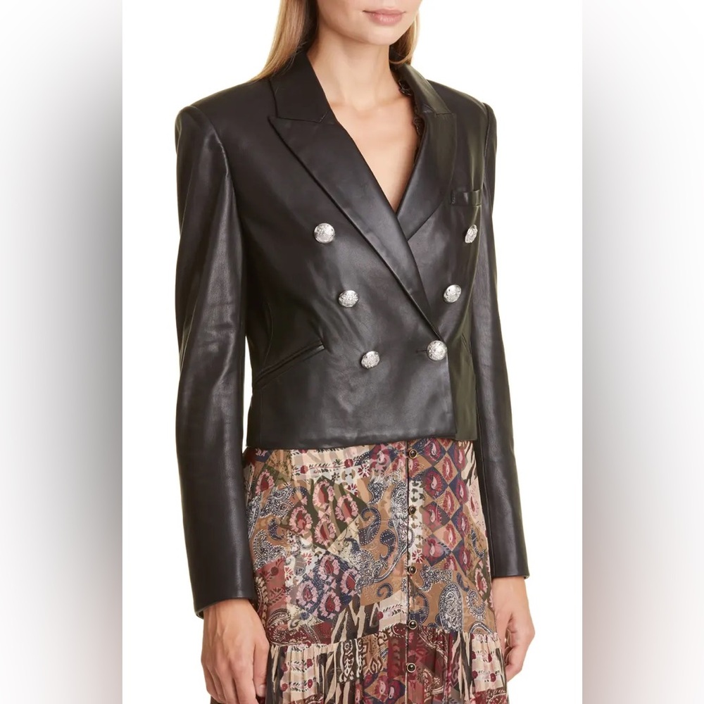 Veronica Beard Nevis leather jacket